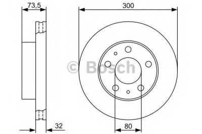 Disc frana FIAT DUCATO platou / sasiu (250, 290) (2006 - 2016) BOSCH 0 986 479 315 foto