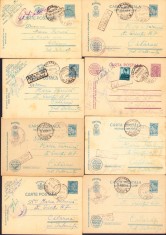 Lot 8 car?i po?tale Regimentul 5 Calara?i + OPM 35 + cenzura militara 1941 foto
