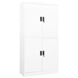 Cumpara ieftin Dulap de birou, alb, 90x40x180 cm, otel