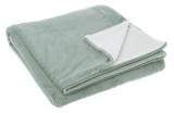Cumpara ieftin Patura poliester verde crem Silky 180x150 cm