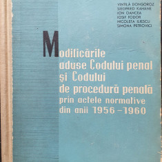 Vintila Dongoroz-Modificarile aduse Codului penal si codului de procedura penala