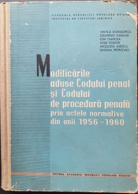 Vintila Dongoroz-Modificarile aduse Codului penal si codului de procedura penala foto