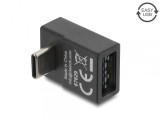 Adaptor USB-C 2.0 la EASY USB-A unghi 90 grade T-M, Delock 67629