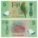 FIJI █ bancnota █ 5 Dollars █ 2026 █ P-125 █ POLYMER █ UNC █ necirculata