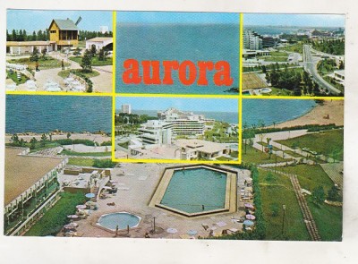 bnk cp Aurora - Imagini din statiune - circulata foto