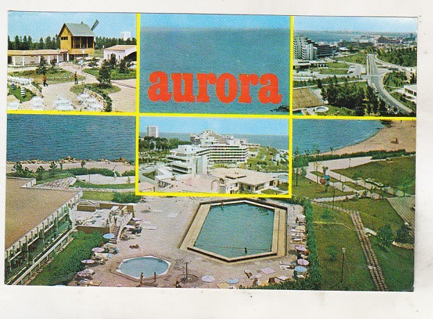 bnk cp Aurora - Imagini din statiune - circulata