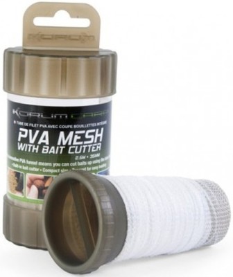 KIT KORUM PLASA SOLUBILA SI DISPOZITIV TAIERE PVA MESH WITH BAIT CUTTER foto