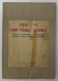 PROCESUL MARII TRADARI NATIONALE , STENOGRAMA DESBATERILOR DELA TRIBUNALUL POPORULUI ASUPRA GUVERNULUI ANTONESCU , 1946 * COPERTA REFACUTA