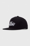 Vans șapcă din amestec de l&acirc;nă culoarea negru, cu imprimeu