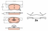 Set placute frana fata TRW GDB2138