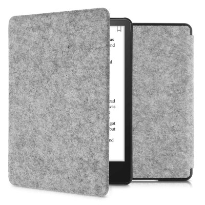 Husa pentru Kindle Paperwhite 11, Textil, Gri, kwmobile, 56259.25 foto