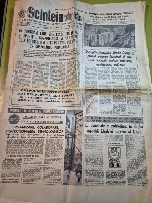scanteia 20 ianuarie 1984-alexandru ioan cuza
