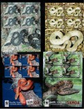 Samoa 2015 Snakes WWF Pacific Tree Boa 4 sheets MNH DA.012