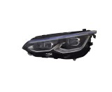 Far VW GOLF VIII, 11.2019-, partea stanga, TYC, lense; cu LED daytime running light; LED; electrical; blue frame; fara unitate control LED; cu motor;