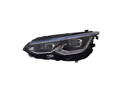 Far VW GOLF VIII, 11.2019-, partea stanga, TYC, lense; cu LED daytime running light; LED; electrical; blue frame; fara unitate control LED; cu motor; foto