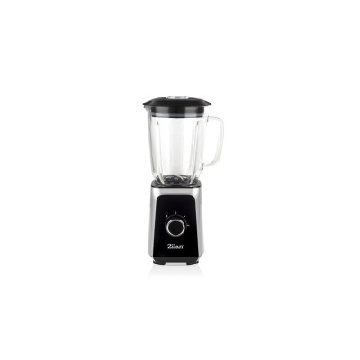 Blender ZILAN ZLN-3925, 1.5 l, 2 viteze + Functie impuls, Zdrobire gheata, Vas de sticla, Inox foto