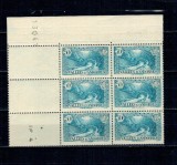 Andorra(Fr) 1943 - Mi.No.94 neuzat in bloc de 6