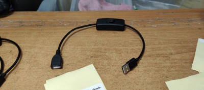 Cablu Prelngitor Usb 40cm cu intrerupator #A6037 foto