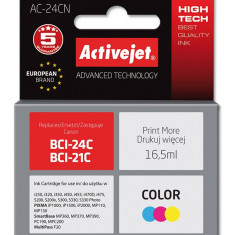 Cartus compatibil bci-24c color pentru canon, 16.5 ml, premium activejet,