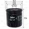 VALEO 586147 Filtru ulei