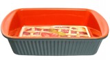 Cumpara ieftin Tava dreptunghiulara pentru cuptor cu Manere, Ceramica, 34x24.5x7.5cm