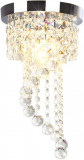 Candelabru de cristal cu 1 lumină Spars House Lumină suspendată argintie