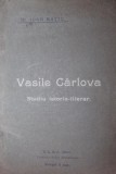 VASILE CARLOVA - STUDIU ISTORICO-LITERAR