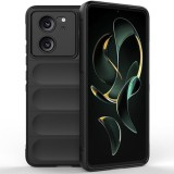 Husa Wave din Silicon compatibila Xiaomi 13T / 13T Pro Anti-Shock, Negru, Oem