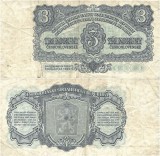 1961, 3 koruny (P-81S) - Cehoslovacia! Specimen !