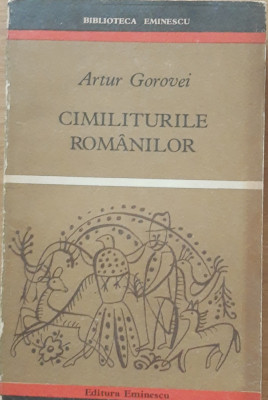 CIMILITURILE ROMANILOR - ARTUR GOROVEI - DEDICATIE DEOSEBITA foto