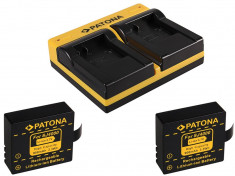PATONA | Incarcator dual USB + 2 acumulatori pt SJCAM SJ4000 SJ5000 SJ6000 foto