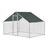 Cotet de exterior Bird 3 x 2 x 2 m otel/polietilena argintiu/verde inchis [pro.tec] HausGarden Leisure