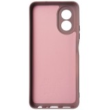 Husa spate silicon TPU Matte bej-roz pentru Oppo A38