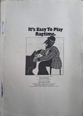 IT&amp;#039;S EASY TO PLAY RAGTIME (PARTITURA, XEROX)-NECUNOSCUT-246743 foto