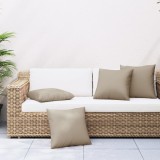 VidaXL Perne de canapea, 4 buc., taupe, 50x50 cm, textil