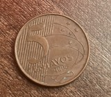 C50 - Moneda foarte veche - Brazilia - 5 centavos - 2005