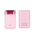 Baterie Externa HOCO Domon 10000mAh, 2A/1A, Lanterna LED, Roz