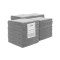 Lavetă microfibră universală, 250 GSM Chemicalworkz Allrounder Coating Towel 40x40 cm, gri, set 100 buc