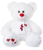 Ursuleț de Pluș cu Fular Love 80 Cm 2 Culori