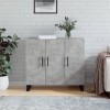 VidaXL Dulap, gri beton, 90x34x80 cm, lemn compozit 828136