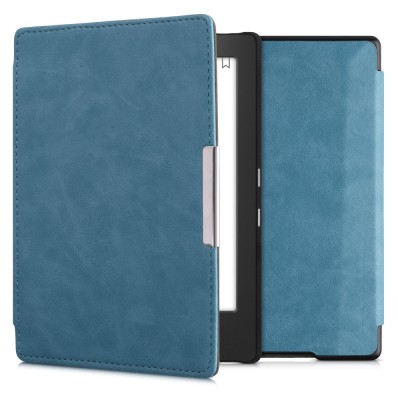 Husa pentru Kobo Aura H2O Edition 1, Kwmobile, Albastru, Piele ecologica, 24415.78 foto