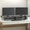Gossi suport pentru monitor, gri, 100x27x15 cm, lemn masiv pin