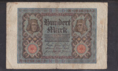 MDBS - BANCNOTA GERMANIA - 100 MARK - 1920 foto