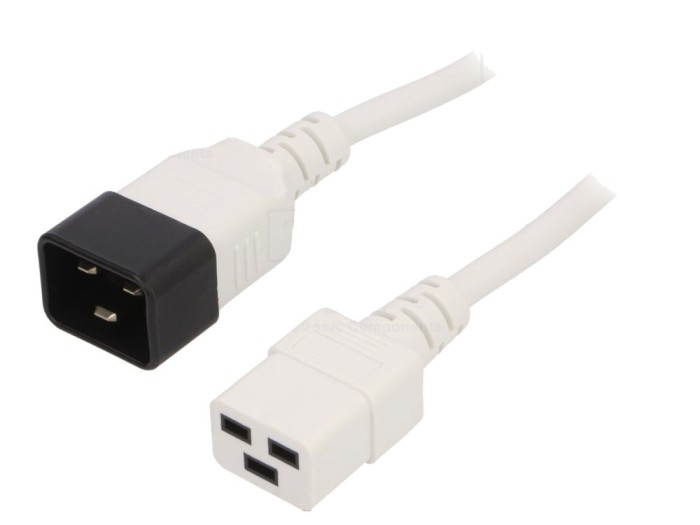 Cablu prelungitor IEC C19-C20 5m, 16A