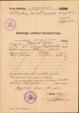 HST A1218 Certificat de moralitate 1940 Oradea