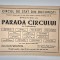 Program Circul de Stat Bucuresti Pliant anii&#039;60