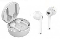 Casti Bluetooth 5.0, TW40, SIRI, stereo, comanda prin atingere, cutie incarcare, utilizare toata ziua foto