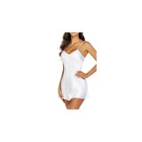 Cumpara ieftin Rochie de Noapte din Satin, Culoare Alba - MEI05