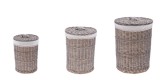 Cumpara ieftin Set 3 cosuri rufe gri 29,5 x 40, 36 x 48, 43 x 56 cm