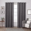 Set draperii din catifea cu inele albe, Madison, 200x230 cm, densitate 700 g/ml, Anchor, 2 buc